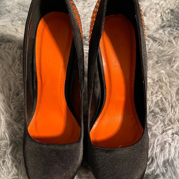 Liliana orange and black heels - Picture 3 of 4